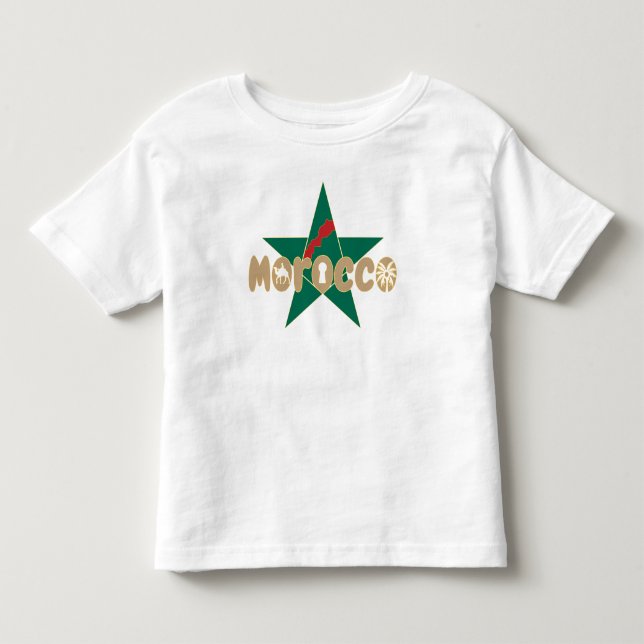 Marokko ist Identität, mit Stolz übergeben Kleinkind T-shirt (Vorderseite)