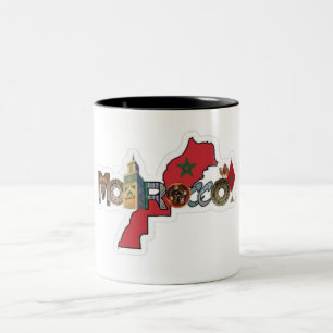 Marokko Karte Tee Tasse - stolz Sip mit marokkanis