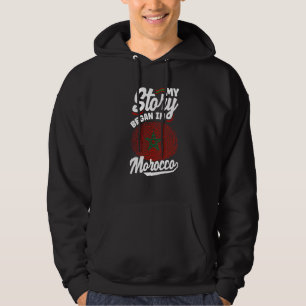Marokko Marokkanisch Marokko-Flagge Meine Geschich Hoodie