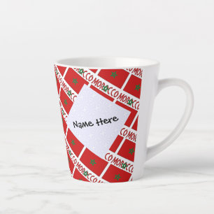 Marokko Marokkanische Flagge Kacheln Personalisier Milchtasse