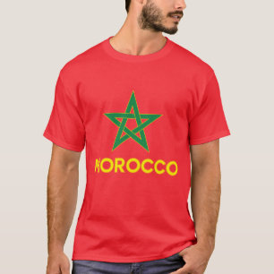 Marokko - Marokkanische Flagge T-Shirt