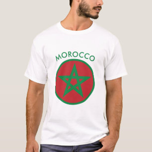 Marokko - Marokkanisches Flagge T-Shirt. T-Shirt