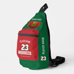 Marokko National Fußball Flagge Erbe Fußball Crossbody Bag
