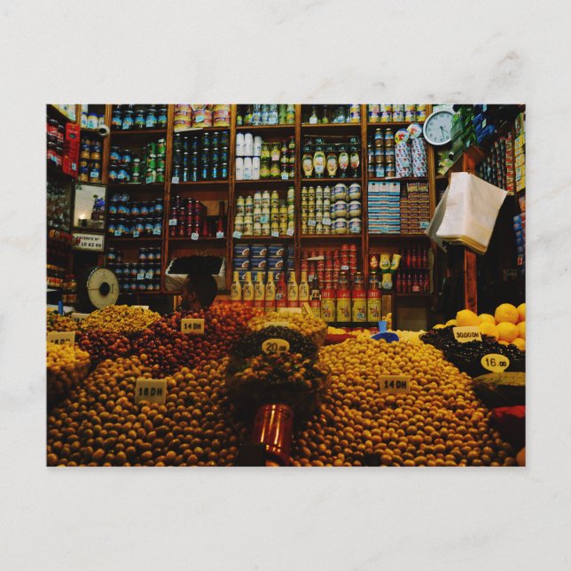 Marokko: Olivenliebhaber Postkarte (Vorderseite)