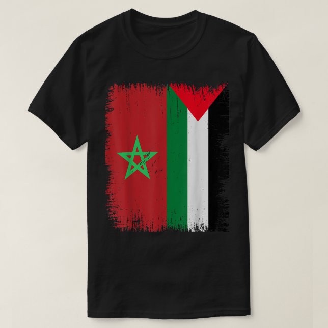 Marokko Palästina T-Shirt (Design vorne)