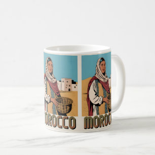 Marokko Reise-Postkarte mit Geschenk für die Einhe Kaffeetasse