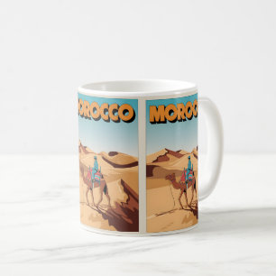 Marokko Reise Postkarte Wüstenkamel Geschenk Kaffeetasse