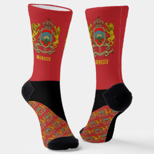 Marokko Socken, marokkanische Flaggen / Sport Socken