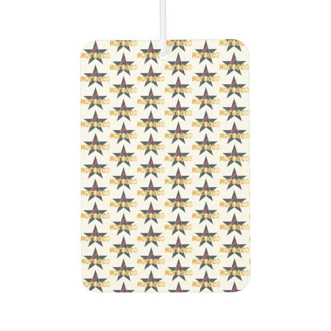 Marokko: Star des Erbes und der Modernität Autolufterfrischer (Vorderseite)