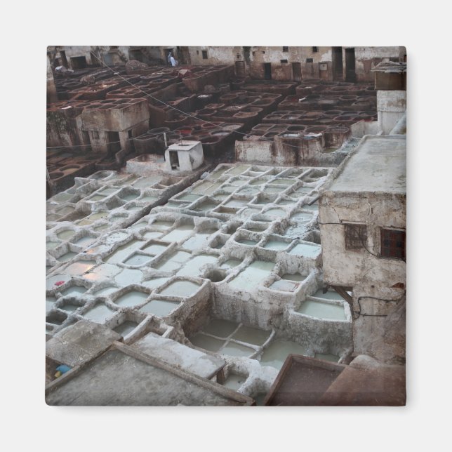 Marokko Street Fotografy Magnet (Vorne)