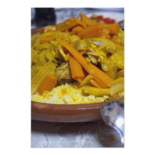 Marokko, Tetouan. Traditionelles marokkanisches Es Fotodruck (Vorne)