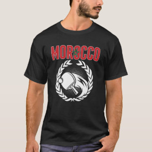Marokko Tischtennis Marokkanischer Ping Pong Unt T-Shirt