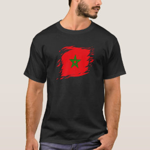 Marokko Tornado Ripped Marokko Flaggen Proud Marok T-Shirt