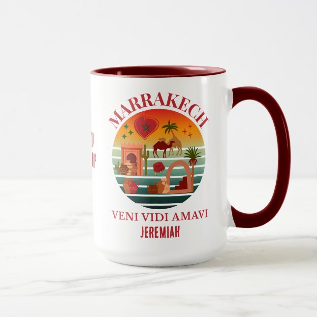 Marokko Veni Vidi Amavi Gruppe Urlaub MARAKKESH Tasse (Rechts)
