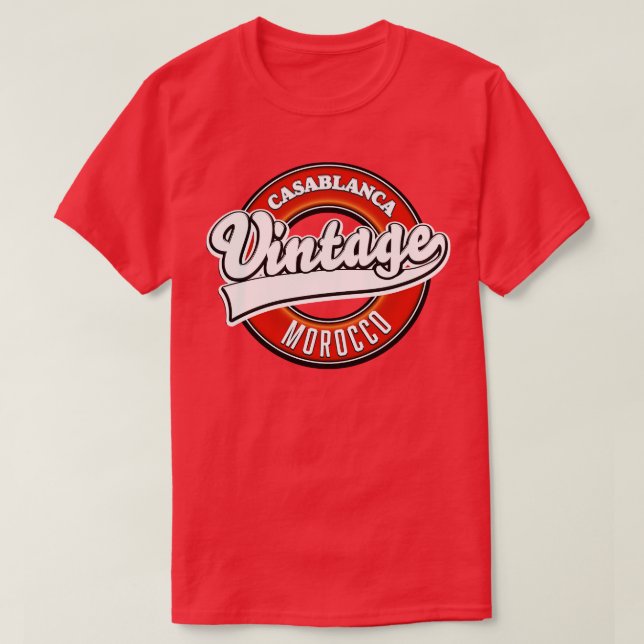 Marokko Vintag Casablanca T-Shirt (Design vorne)