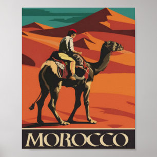 Marokko Vintage Poster