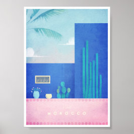 Marokko Vintage Travel Poster