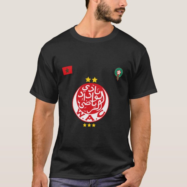 Marokko Wydad Casablanca Wac Soccer Widad T-Shirt (Vorderseite)
