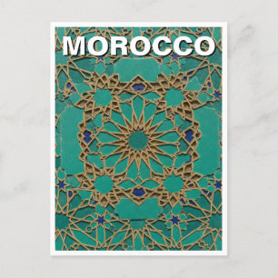 Marokko zellij Tile Travel Postkarte
