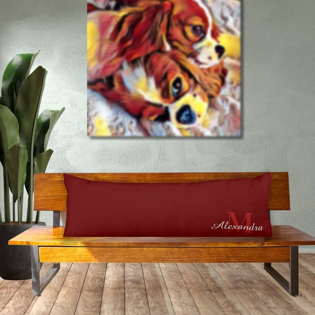 Maron Bourgogne Rouge coussin couleur uni (Créateur téléchargé)