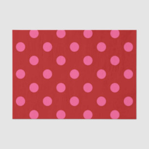 Marone Rot Pink Polka Punkte Design  Seidenpapier