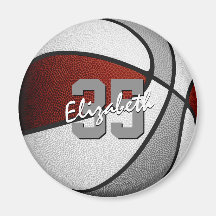 Maronengraue Basketball-Gastgeschenke unter 10 Jah