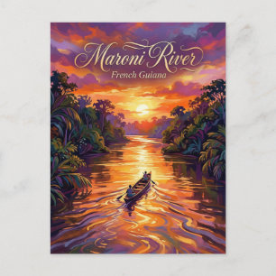 Maroni Fluss Französisch-Guayana Postkarte