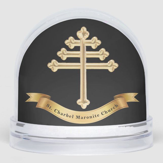 Maronite Church Cross Crest Cadeau personnalisé (Avant)