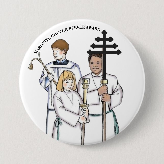 Maronite Church Server Award Button (Vorderseite)
