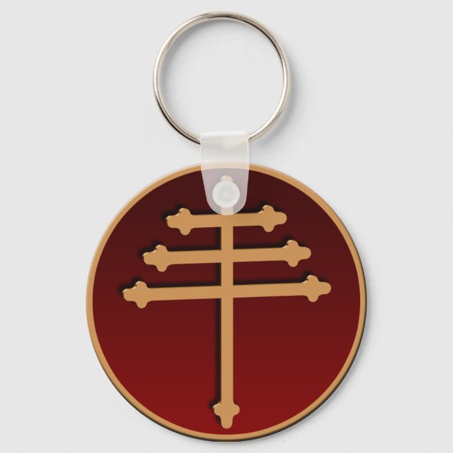 Maronite Cross Schlüsselanhänger (Vorderseite)