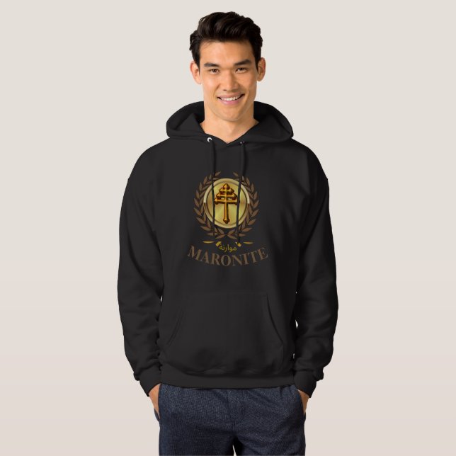 MARONITE (Offizielles Kreuz) Hoodie (Vorne ganz)