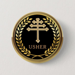 Maronitische Kirche Platzanweiser Pin Button