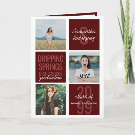 Maroon 4-Foto Fun Boxes Abschluss Einladung