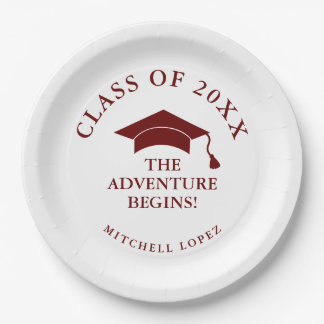 Maroon Adventure Begins Abschluss Pappteller