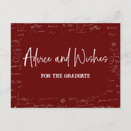 Maroon Advice and Wishes for the Graduate Begleitkarte