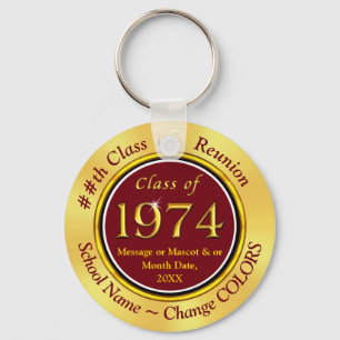 Maroon and Gold Cheap Class of 1970 Wiedersehen Id Schlüsselanhänger