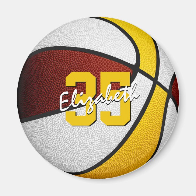 Maroon Basketball-Gastgeschenke Magnet (Vorne)