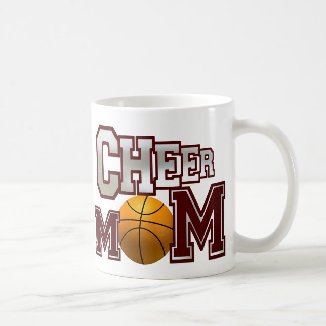 Maroon Basketball Mama Tasse (Rechts)
