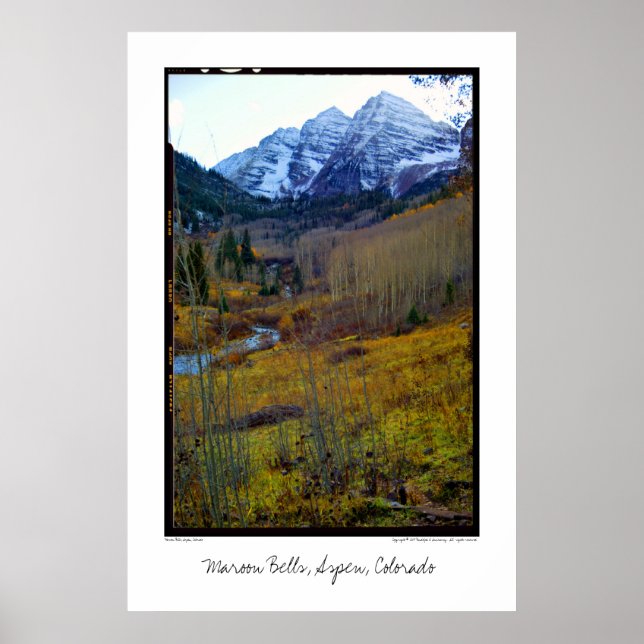Maroon Bells, Aspen, Colorado Poster (Vorne)