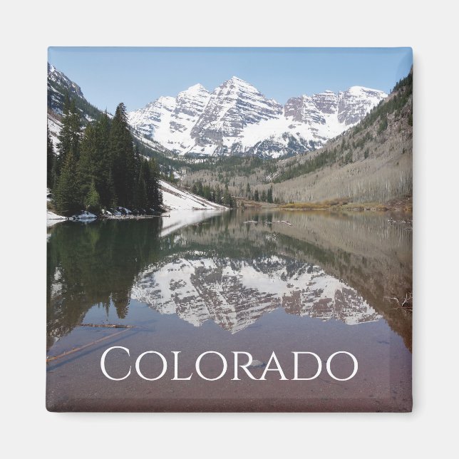 Maroon Bells bei Aspen Colorado Magnet (Vorne)
