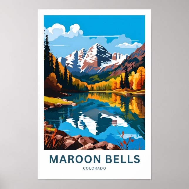 Maroon Bells Colorado Reisen Print Poster (Vorne)