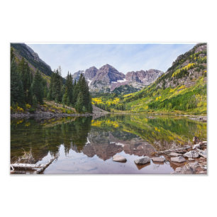 Maroon Bells im Herbst, Colorado Fotodruck