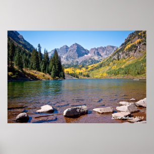 Maroon Bells Landscape Poster