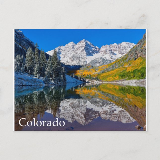 Maroon Bells Postkarte (Vorderseite)