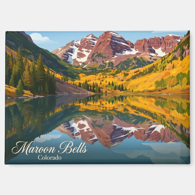 Maroon Bells USA Magnet (Vorderseite)