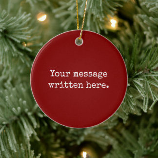 Maroon Benutzerdefiniert Ihren Personalisierten Te Keramik Ornament