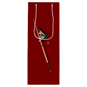 Maroon Billiard Table Geschenktüte Für Weinflaschen