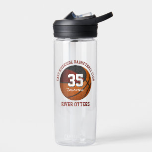 Maroon Black Basketball-Team Farben Jungs Sport Trinkflasche