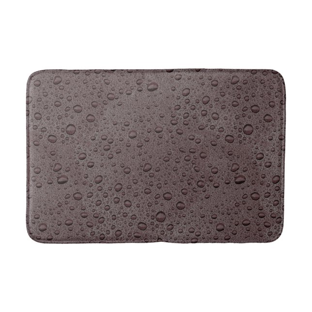 Maroon-Braunwasser-Tropfen Badematte (Vorderseite)