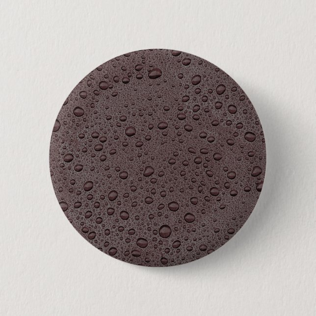 Maroon-Braunwasser-Tropfen Button (Vorderseite)